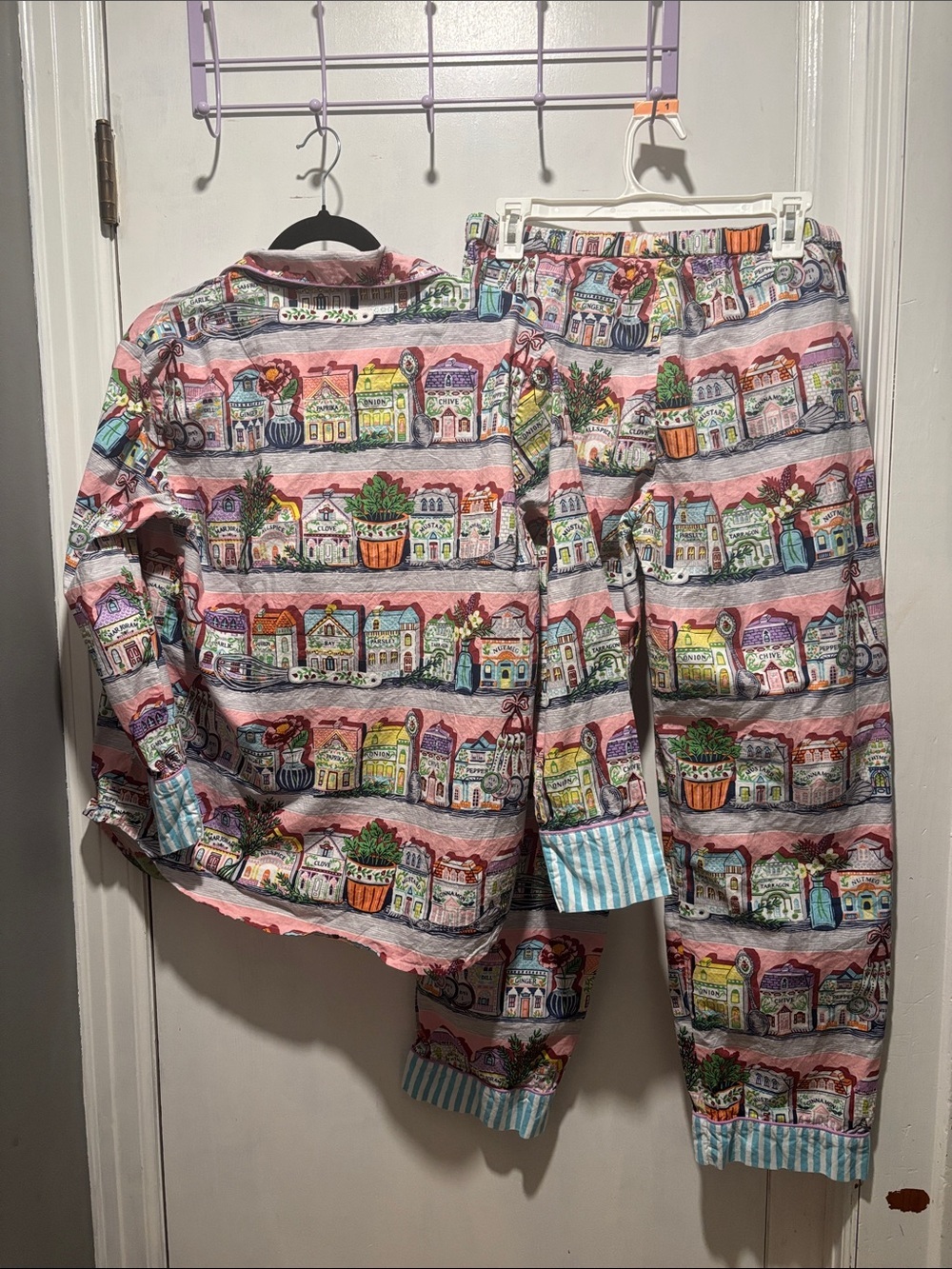 PRINTFRESH x LENOX SPICE VILLAGE pajama set limited edition collaboration xsmall - Picture 8 of 9
